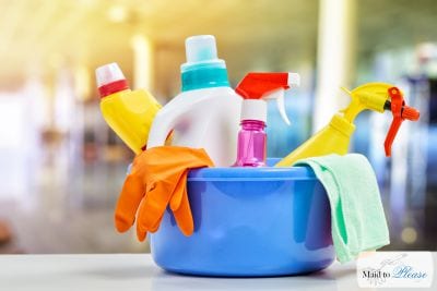 cleaning chemicals - professional housecleaning service in the Kernersville NC area